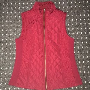 Adrienne Vittadini dark red vest